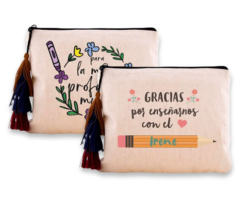 neceseres personalizados para regalar a profesoras de primaria